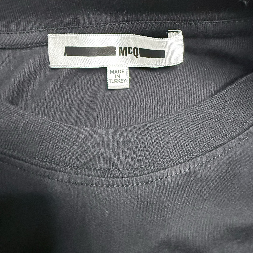 McQ by Alexander McQueen Graphic Black and Red Long Sleeve Shirt - Picture 5 of 6